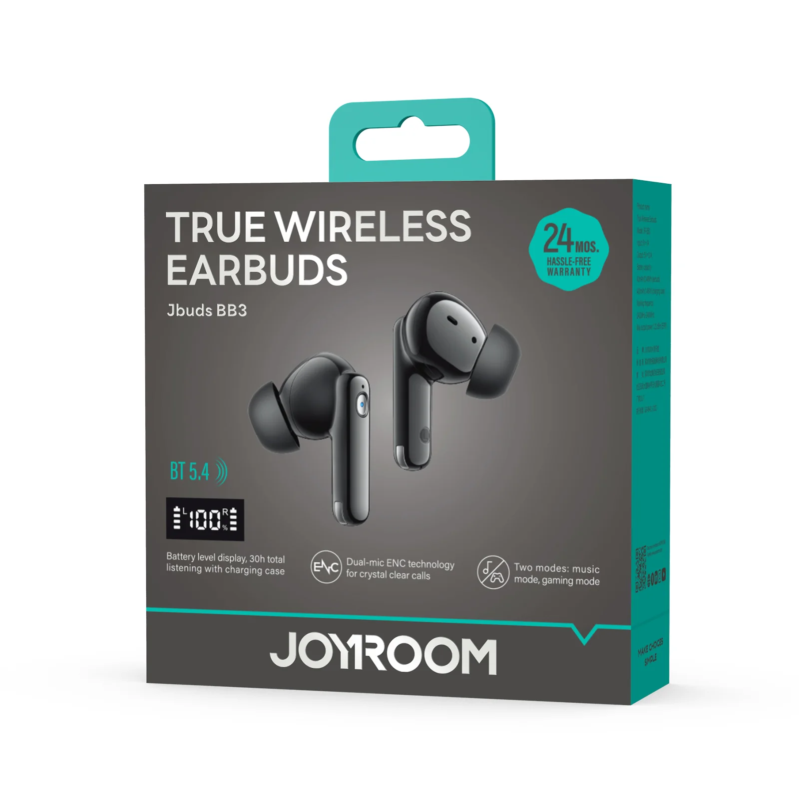 JoyRoom JR-BB3 TWS Earbuds - Black JoyRoom JR-BB3 TWS Earbuds - Black